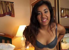 College Latina teenaged first period fuck with dad